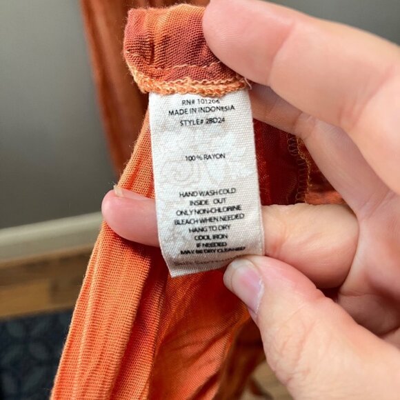 Soft Surroundings Sunset Bali Dress w/ Scarf- Size M - Picture 5 of 7